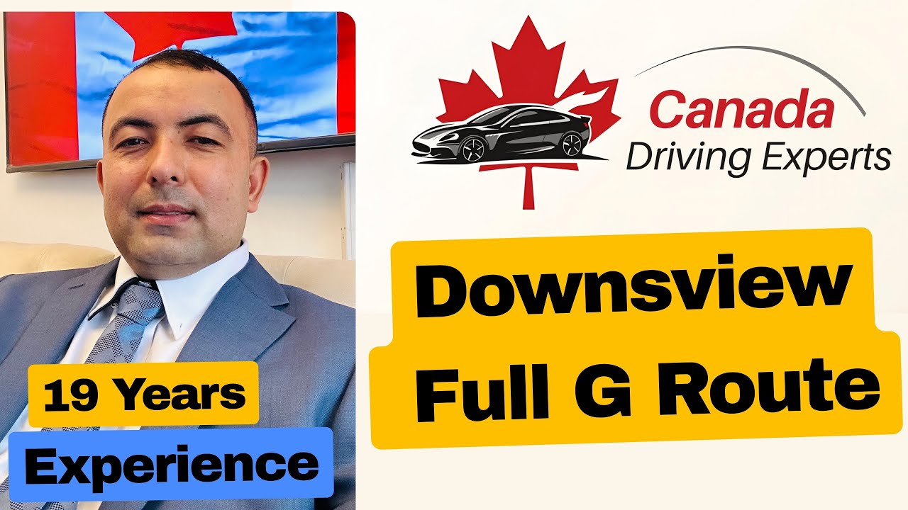 Downsview Full G Road Test Route (2025) – Step-by-Step Ontario G Test G