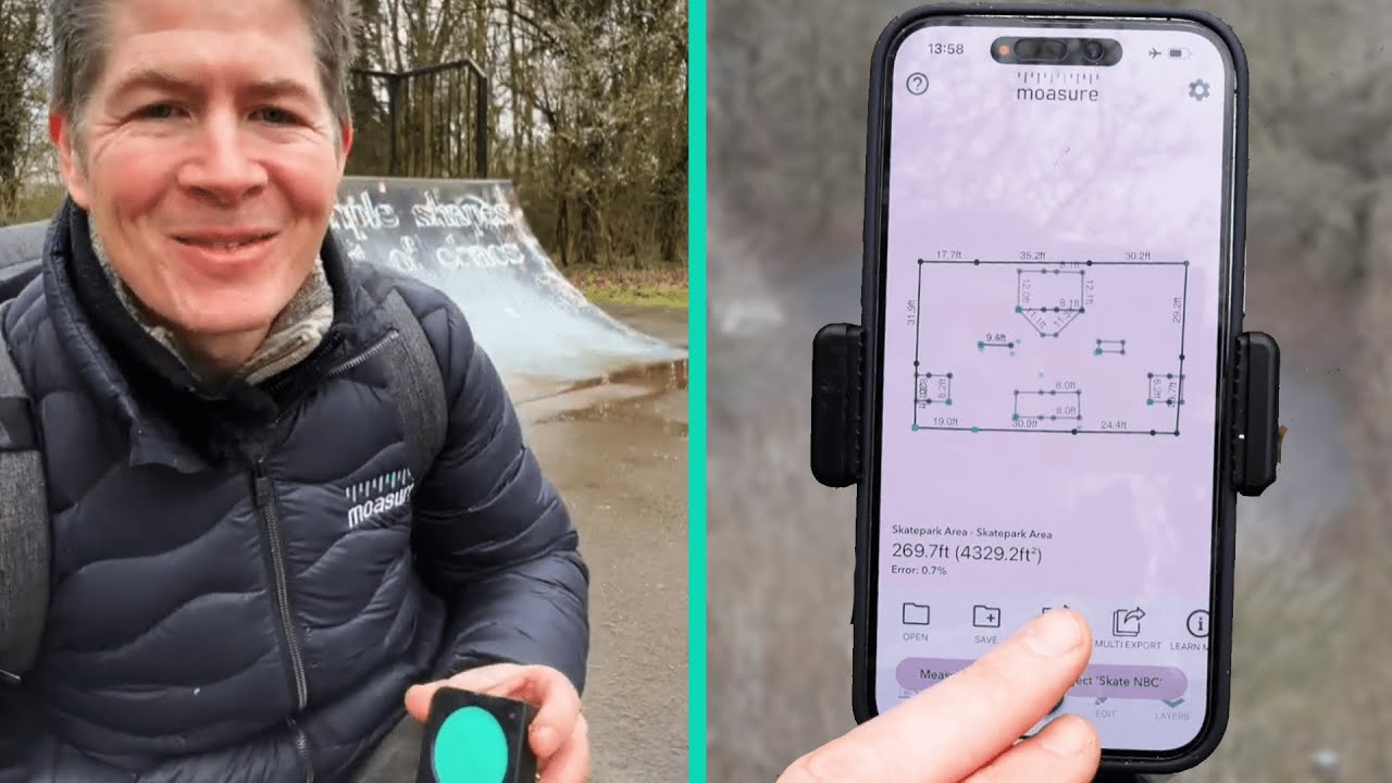 Measuring a Skatepark Using Layers with Moasure