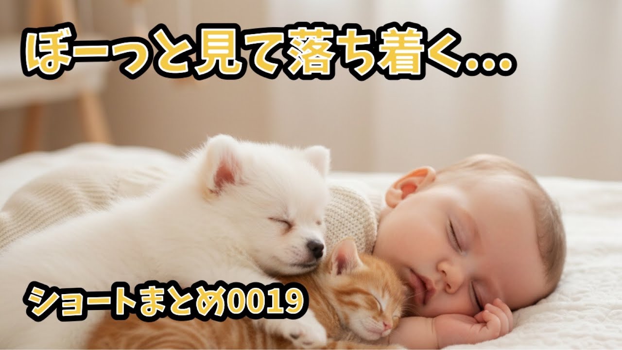 ぼーっと見てしまう赤ちゃんと犬の、落ち着くショート集｜GoodSleep #0019