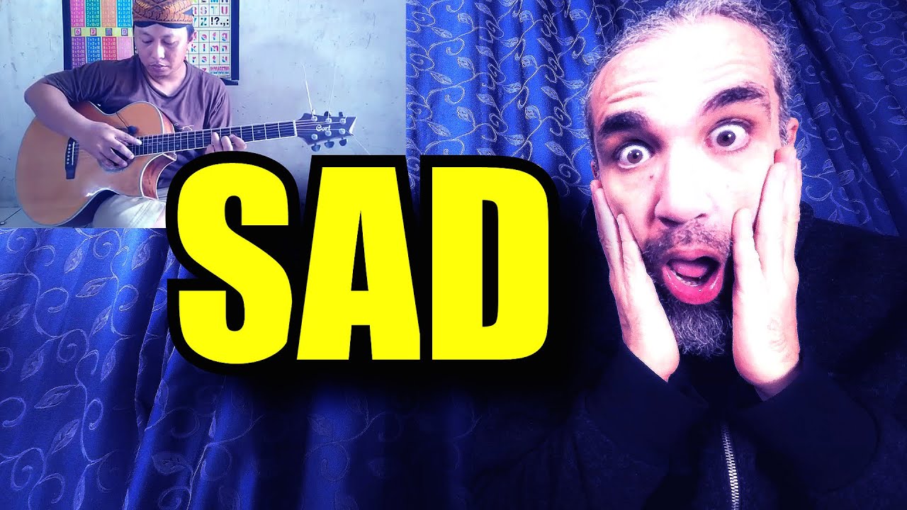SAD SONG! ALIP BA TA REACTION. CAKA 1922 Dewa Budjana Acoustic Fingerstyle Guitar Cover.