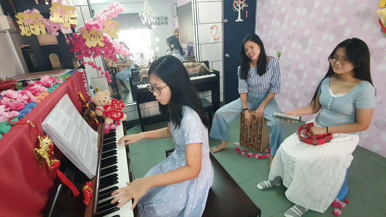 万事 All Right 酷哒哒 by Koay Ker Shuen(piano),Lim Xin Yu(Shaker & Tambourine), MYK(Cajon)