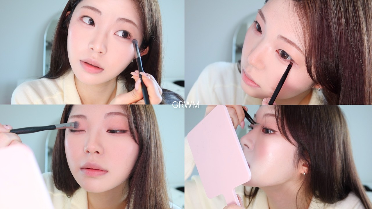 grwm. 사부작사부작 속광 메이크업 아르켜주께..🫧
