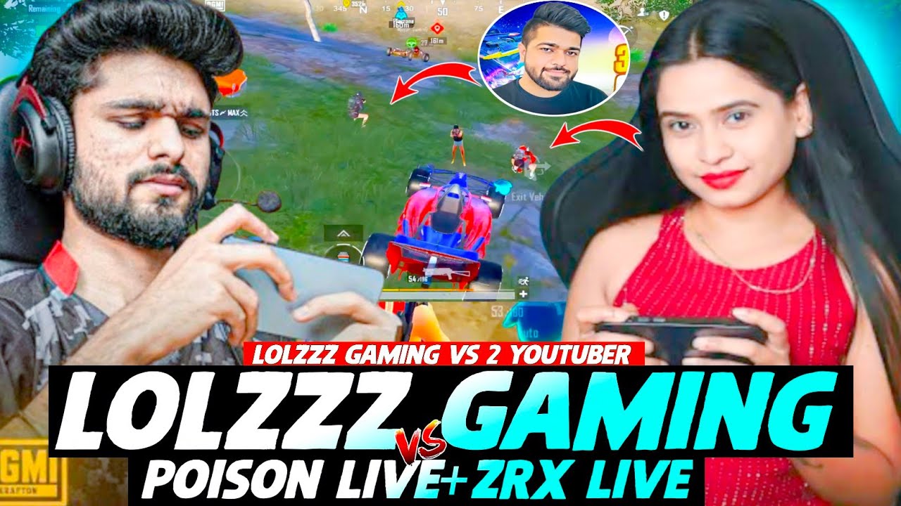 ( 76 ) 365 2 YouTuber Poison And Zrx Live vs LoLzZz Gaming vs Streamer Fight Video i Rush Aj 