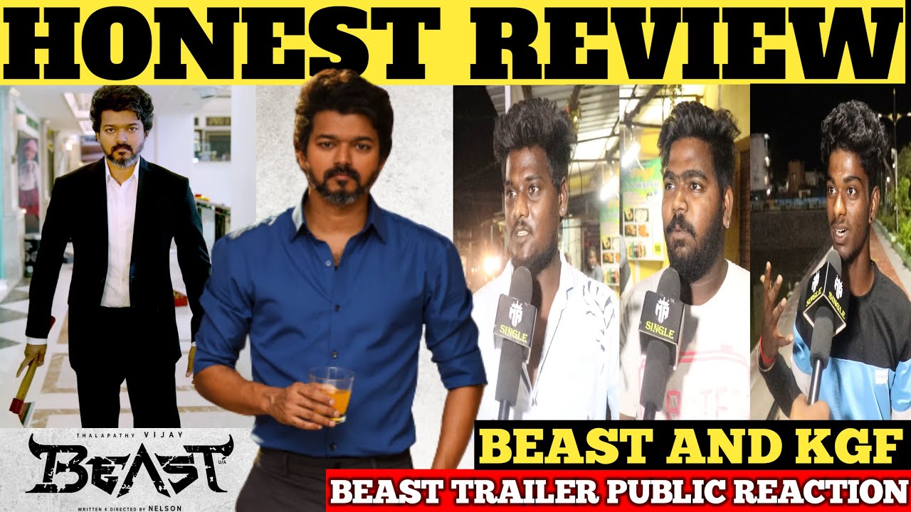Beast Trailer Public Review | Beast Trailer Fans Reaction | Thalapathy Vijay | Sun Pictures | Nelson