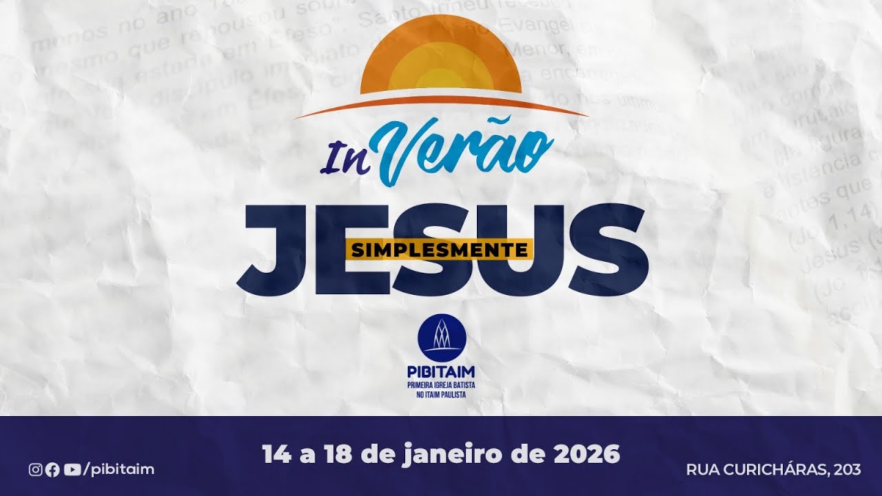 Instituto Bíblico de Verão - Cristologia 5 - Pr. Manu Mezabarba