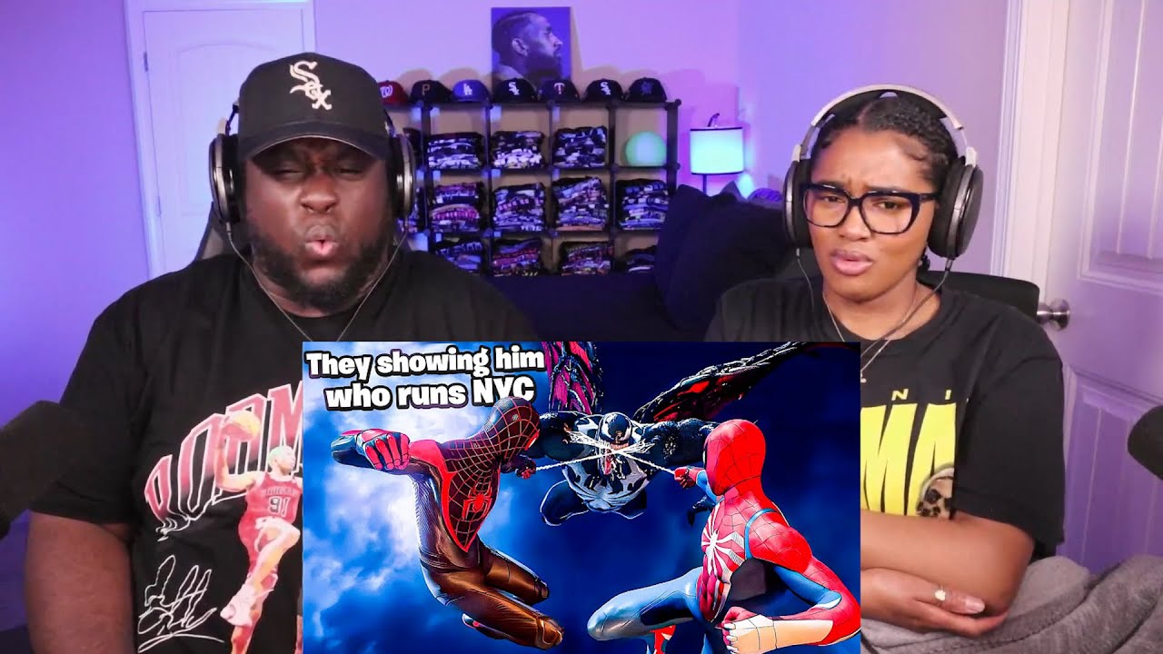 Kidd and Cee Reacts To When SPIDER MAN and MILES MORALES jumped VENOM all across NEW YORK