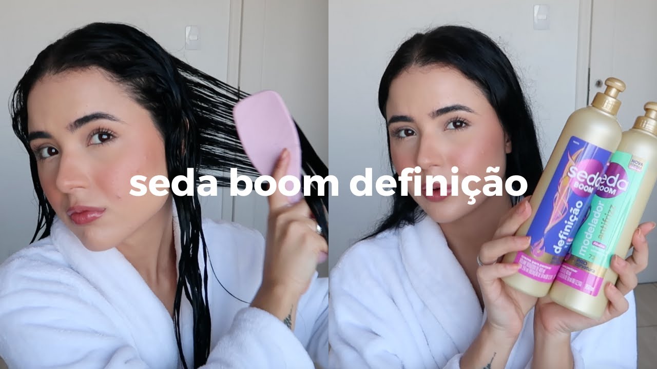 resolvi finalizar o cabelo só com o seda boom definição!