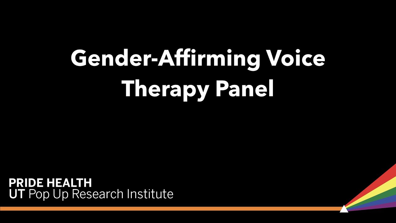 Gender-Affirming Voice Therapy Panel