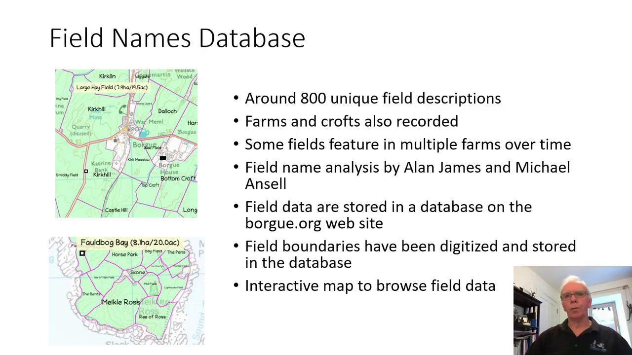 Discover field names  Where to find field name information for the Borgue Peninsula, SW Scotland