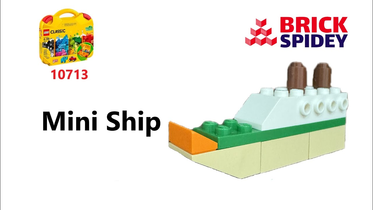 Lego 10713 How to make a mini ship tutorial using Lego Classic 10713 #lego #ship #legoeasy