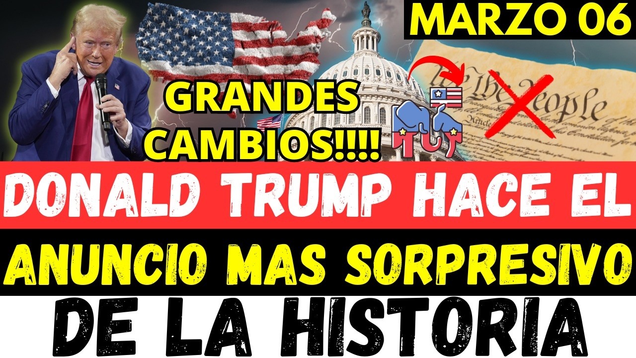 RADICAL COMUNICADO DE DONALD TRUMP IMPACTA A MILLONES