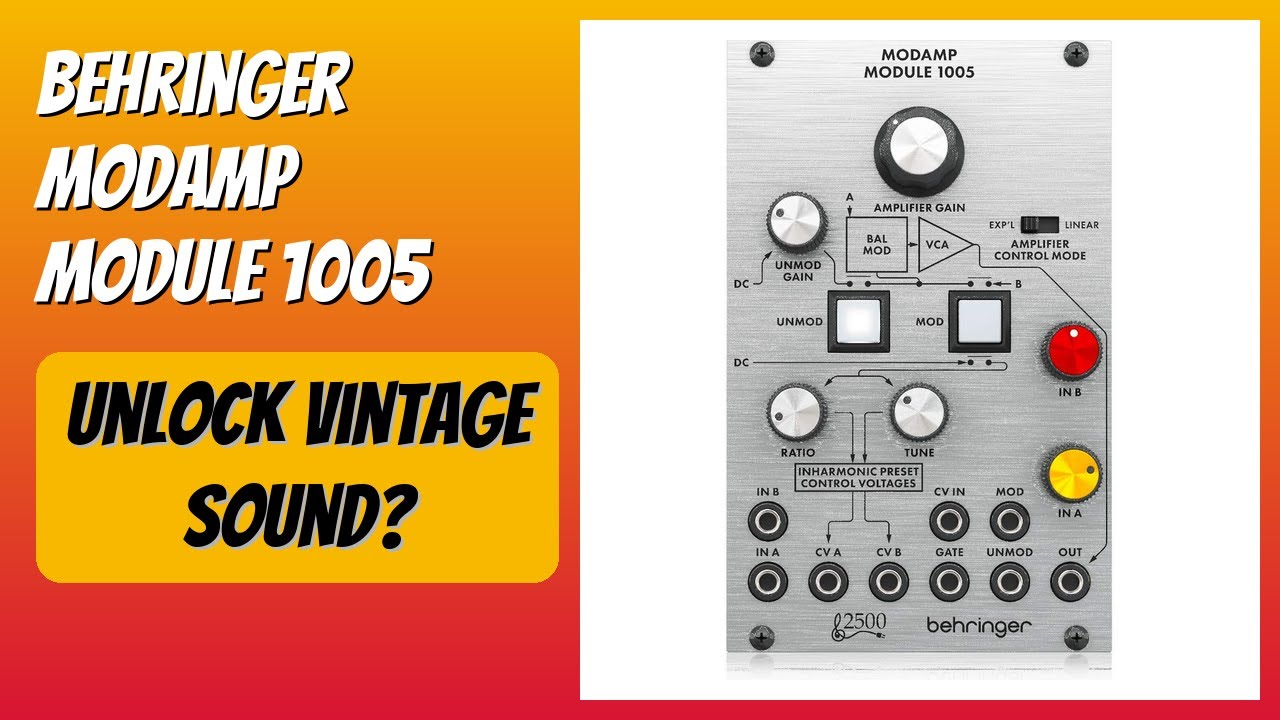 REVIEW (2026): Behringer MODAMP MODULE 1005. Features