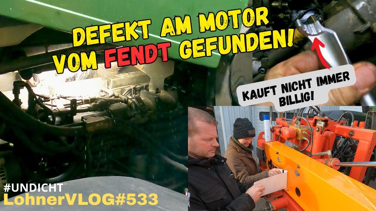 LohnerVLOG#533 Werkzeug bricht I Einspritzleitungen Fendt 926 tauschen, entl&uuml;ften I D&uuml;cker Mulcher