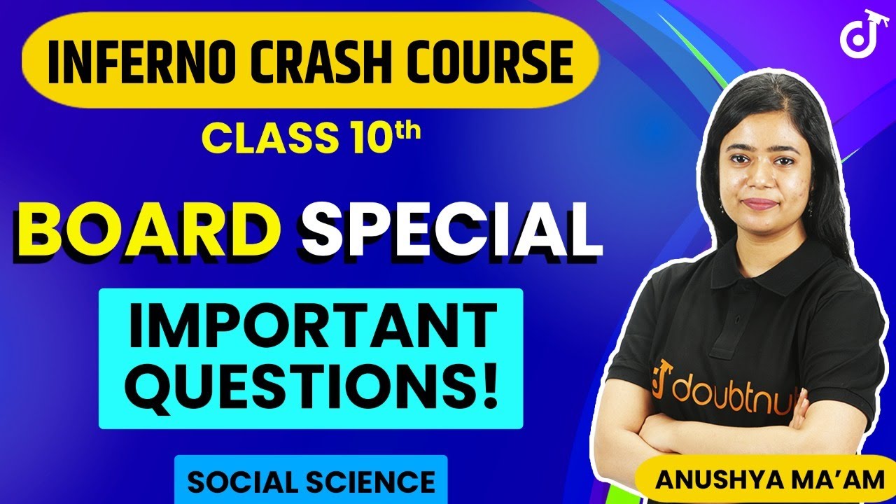 Term 2 Class 10 SST Most Important Questions | Class 10 Social Science All Important Question