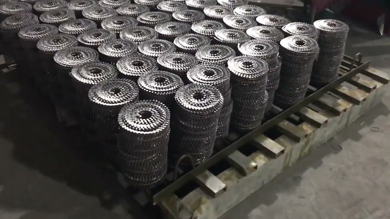Coil nail making machine