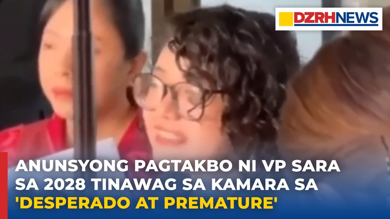 Anunsyong pagtakbo ni VP Sara sa 2028 tinawag sa Kamara sa 'desperado at premature'