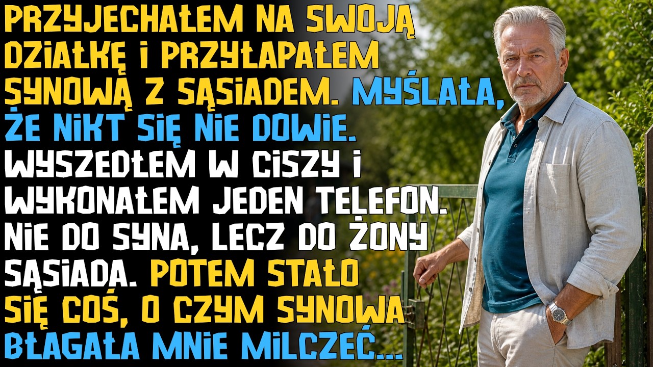 Synowa zdradziła mojego syna na mojej działce. Wyszedłem cicho i zadzwoniłem do żony sąsiada
