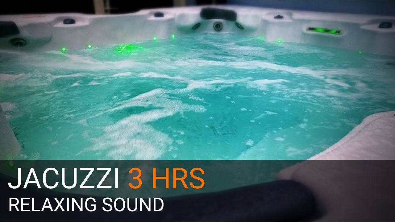OUTDOOR JACUZZI - RELAXING SOUND & VIDEO - 3 HOURS + underwater shot