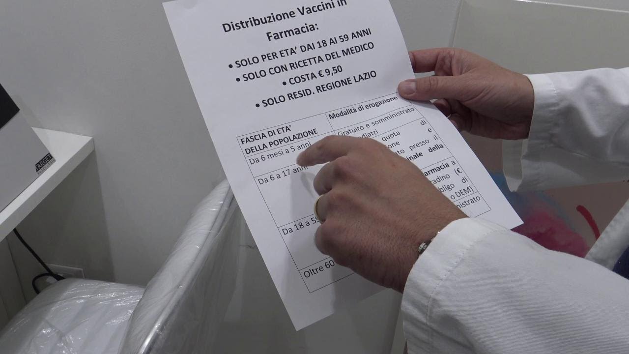 Vaccino antinfluenzale nel Lazio, i farmacisti: 