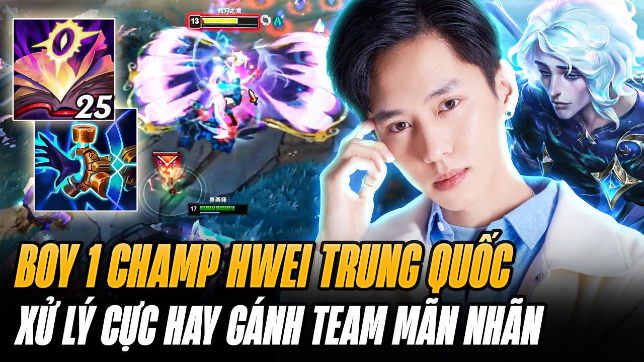 Boy1champ Hwei Trung Quốc Xử Lý Cực Hay Gánh Team Mãn Nhãn Ở Game Đấu Siêu Căng