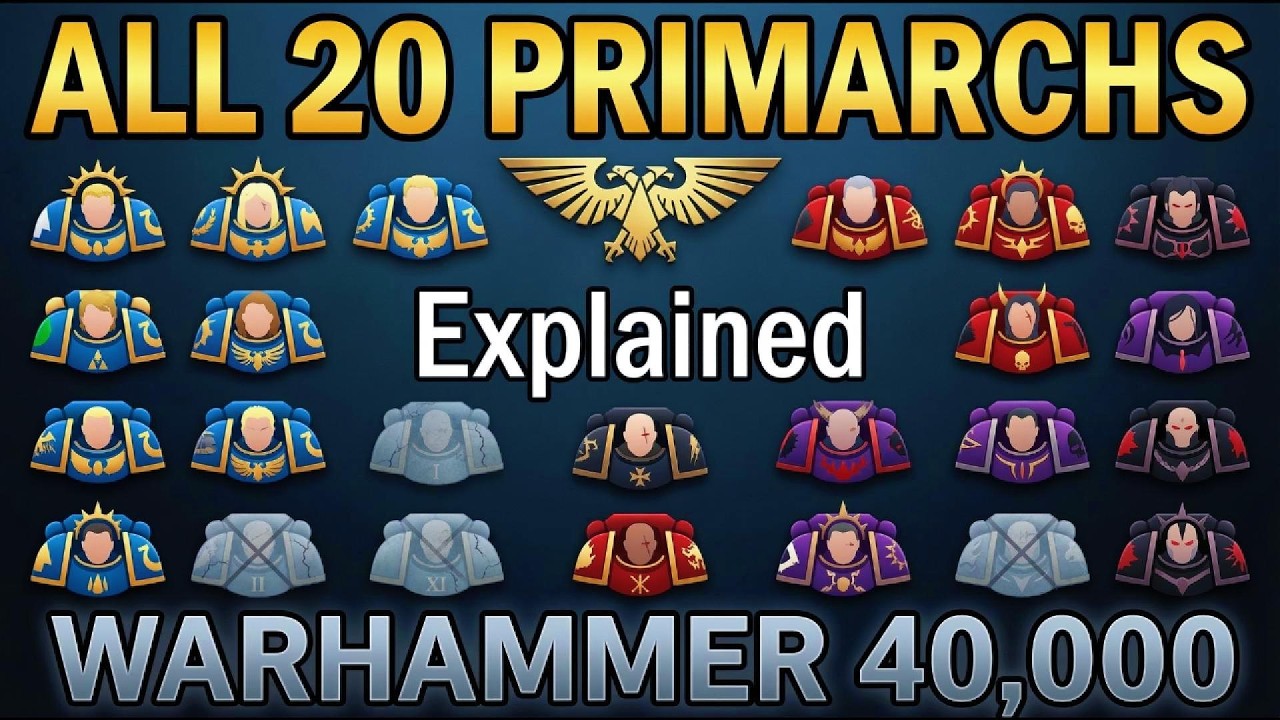 Warhammer 40K Lore for Sleep | The Primarchs: Twenty Sons of the Emperor