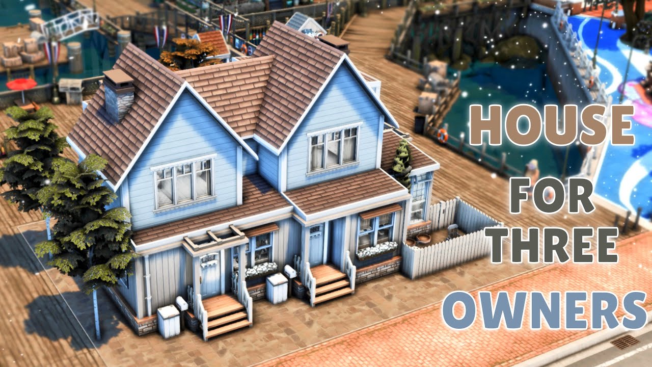 Дом на три хозяина Симс 4 | Строительство | House for three owners The Sims 4 | NO CC