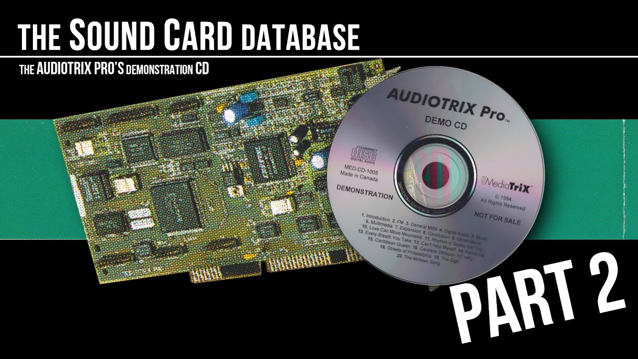 The AUDIOTRIX PRO : Brief History (part 2) Demo CD