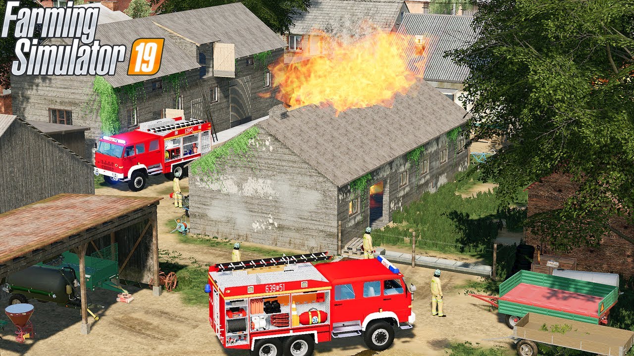 FS 19 | OLD FARM | Timelapse #34. Fire on the farm