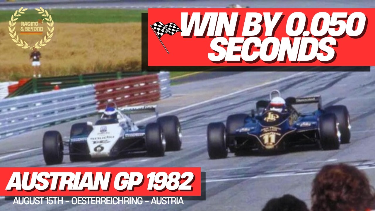Formula 1 1982 Austrian GP | Elio De Angelis Wins by 0.050 Seconds Over Rosberg | Full Race