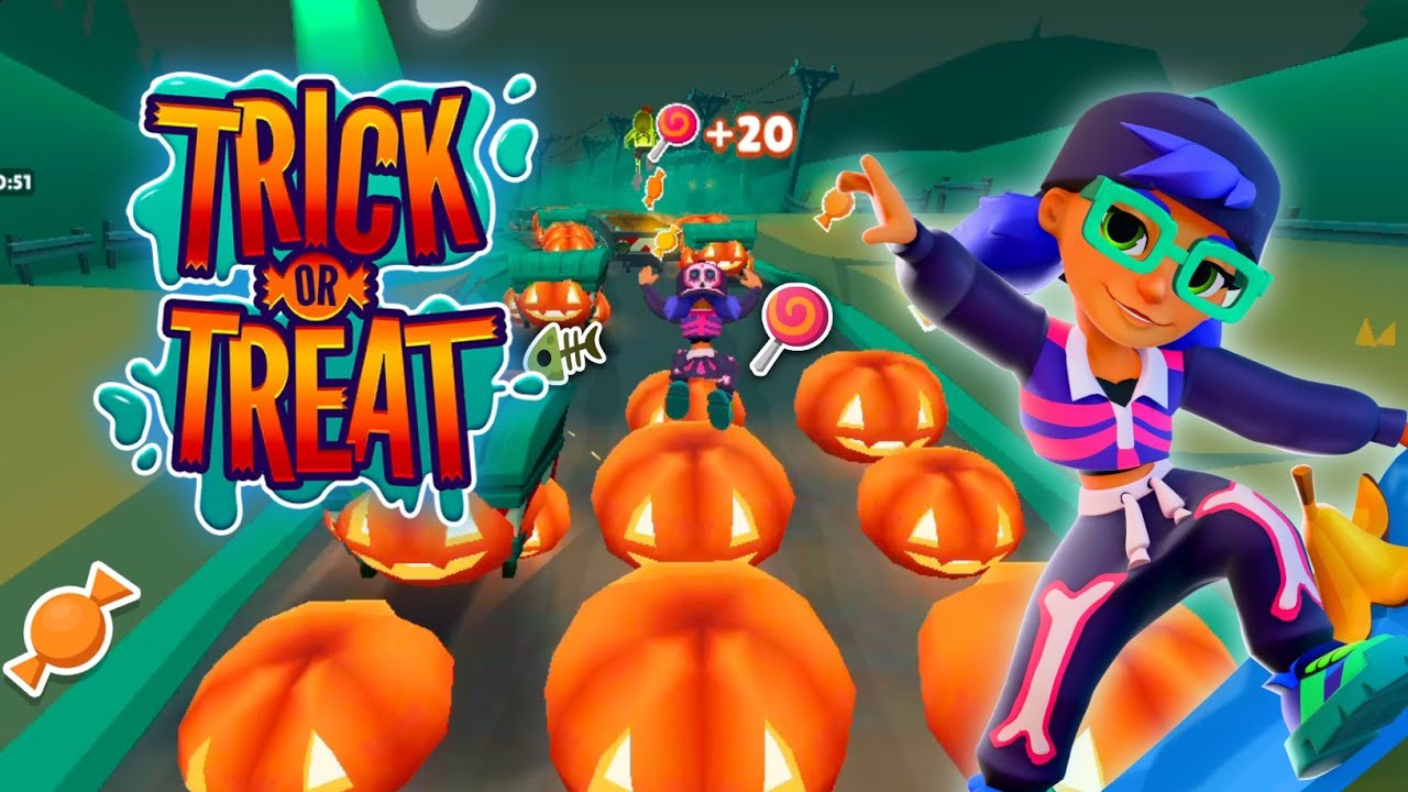 Subway surfers Trick or treat l Haunted hood 2025 Unlock- Festive tricky Candy outfit 