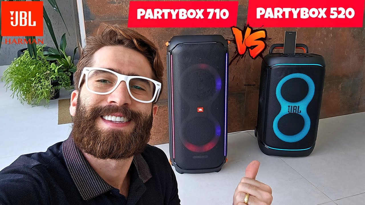 JBL PARTYBOX 520 400W Vs JBL PARTYBOX 710 800W: UM DUELO DE GIGANTES! Qual caixa de som comprar?