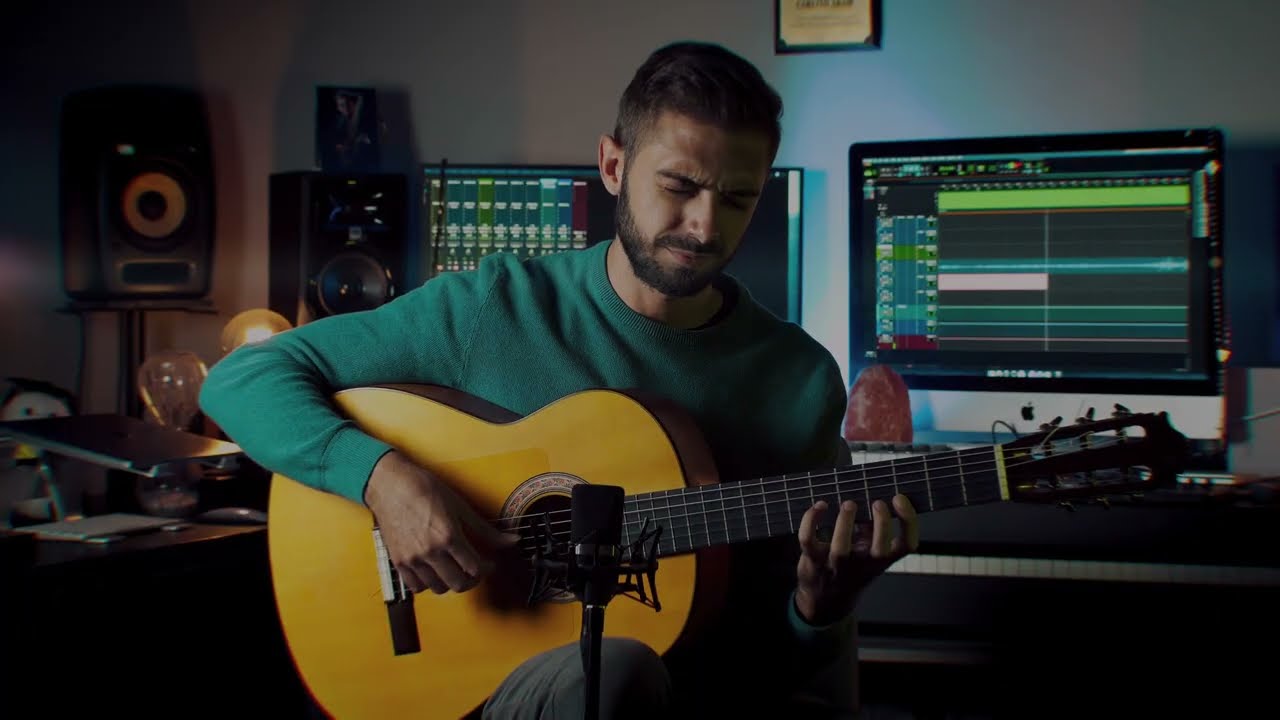 Ángel Flores in Carlito Akam Studio and Music Production