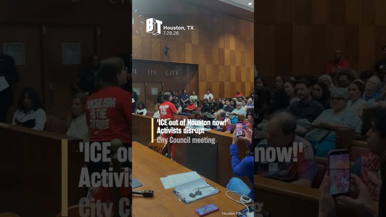 'ICE out of Houston now!' Activists disrupt City Council meeting