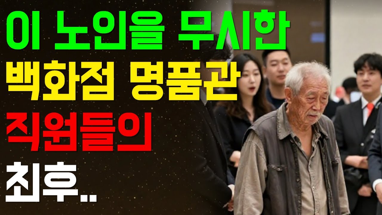외모 하나로 판단한 대가, 단 10분 만에 돌아왔다. |사이다사연|감동사연|라디오드라마|오디오북|노후사연