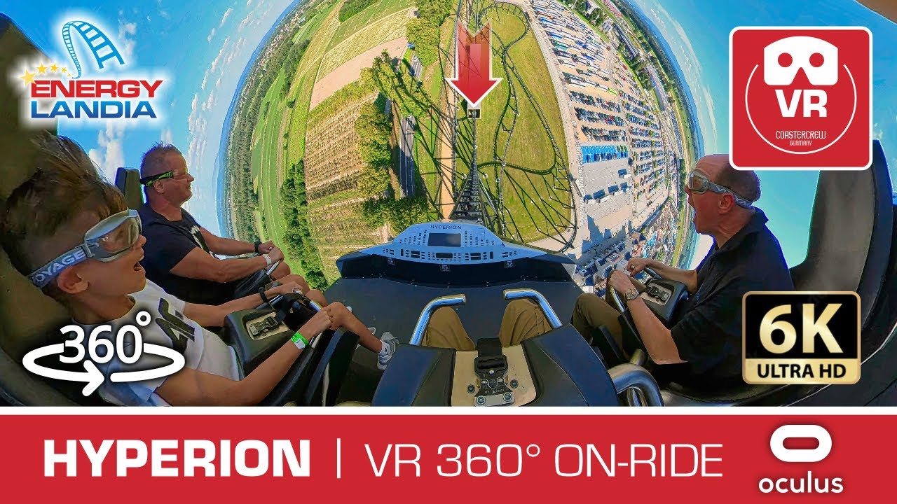 360° HYPERION onride POV #Energylandia 😱😜 VR Roller Coaster #vr360 #rollercoaster