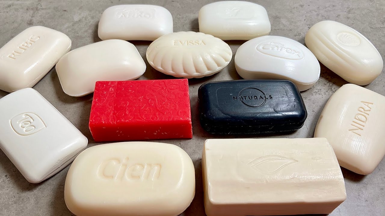ASMR soap cutting Soap crunch 🖤 Резка мыла Хруст мыла
