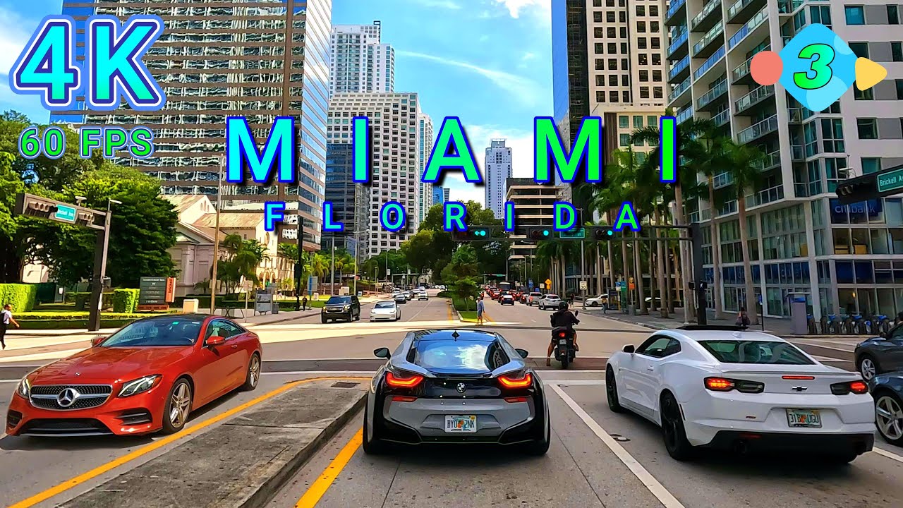Mega Miami Drive Part 3/9, Florida USA 4K-UHD