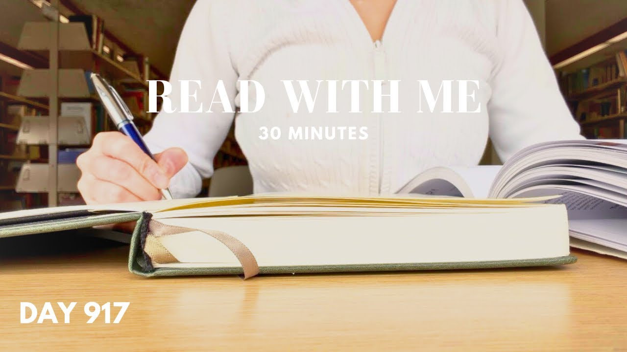 Read With Me | Library Study Session | 30 Minutes | Real Background Noise | Day 917