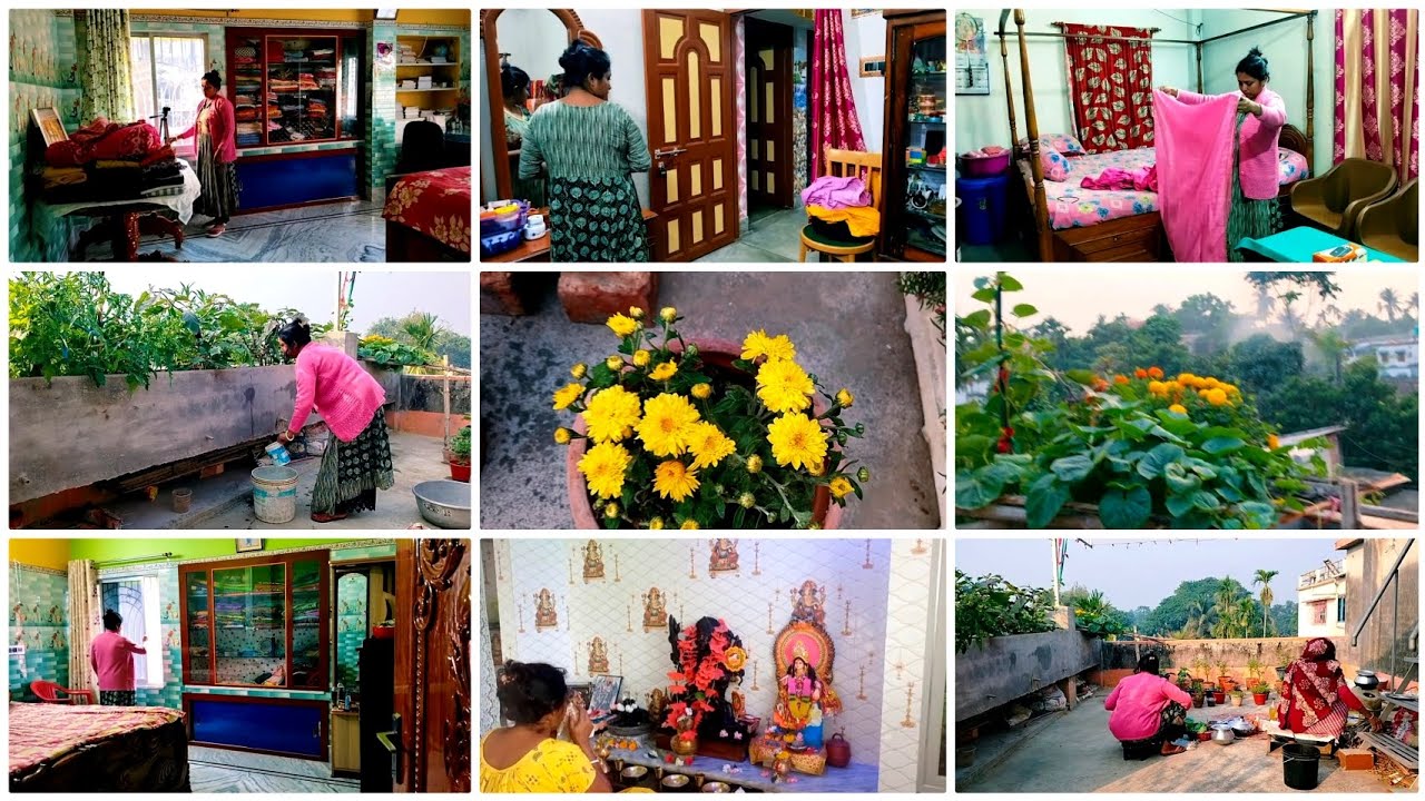 আমার একটা ছোট্ট ছাদ বাগান আছে/আর সেখানে বিভিন্ন রঙের ফুলে ভরে গেছে//🌹🌹💝✅#vlog #lifestyle 