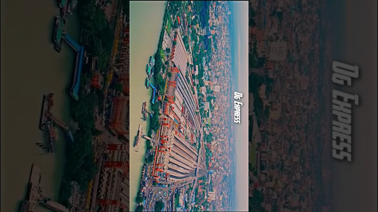 Howrah Junction 🥶🔥 India's largest station 🔥 #howrah #howrahjunction #howrahbridge #cinematic