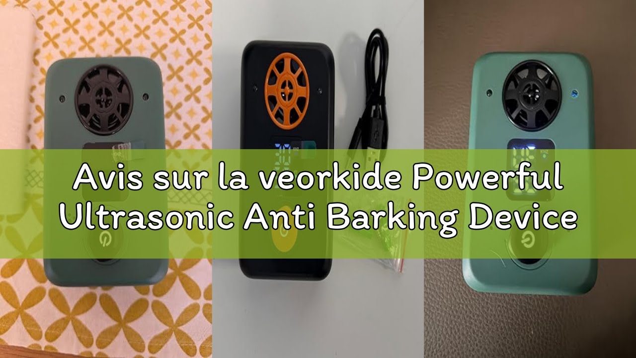 Avis sur la veorkide Powerful Ultrasonic Anti Barking Device for Dogs with 5 Adjustable Frequencies,