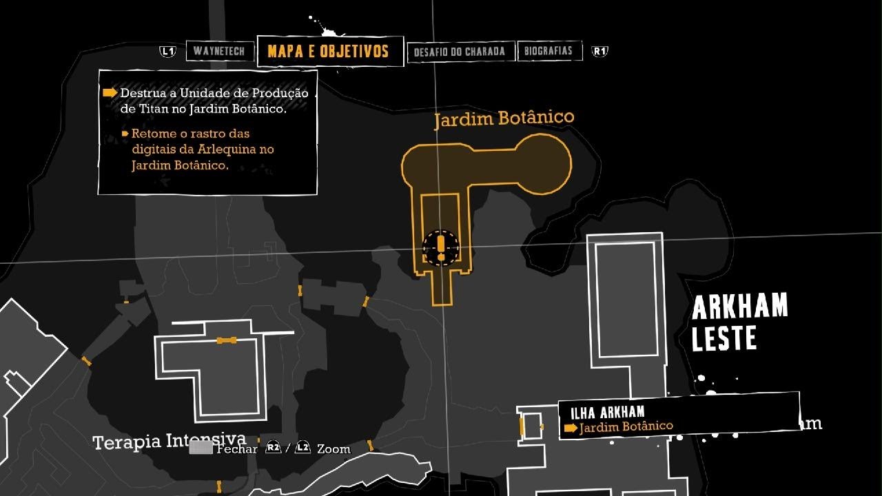 Batman: Return to Arkham - Arkham Asylum Tesouros Jardim Botânico