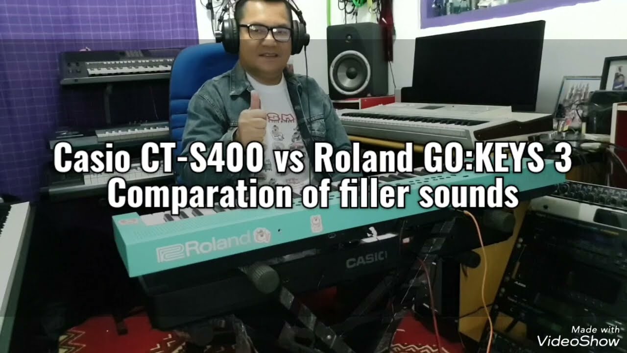 Roland GO:KEYS 3 vs Casio CT-S400, untuk filler bagusan mana ya?