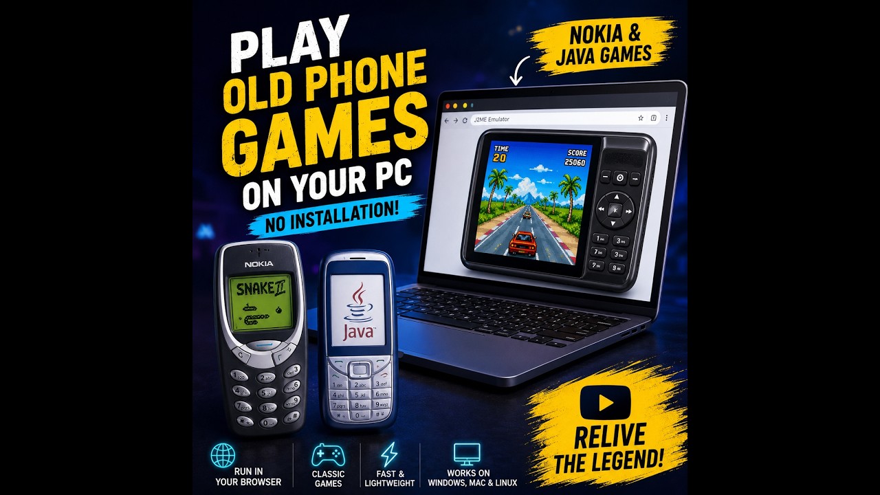 Play Nokia & Java Games on PC &mdash; No Install Needed! 🔥