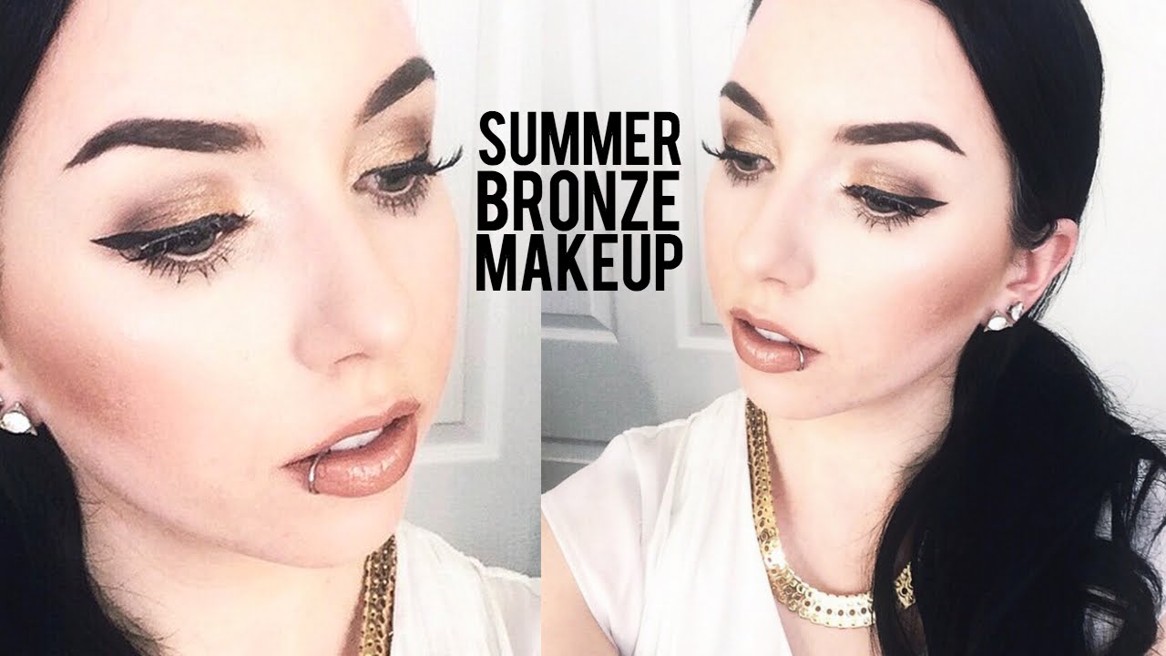 DRUGSTORE SUMMER BRONZE MAKEUP LOOK [PALE SKIN]