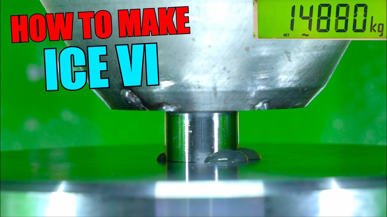 Turning Water into Rock with Hydraulic Press
