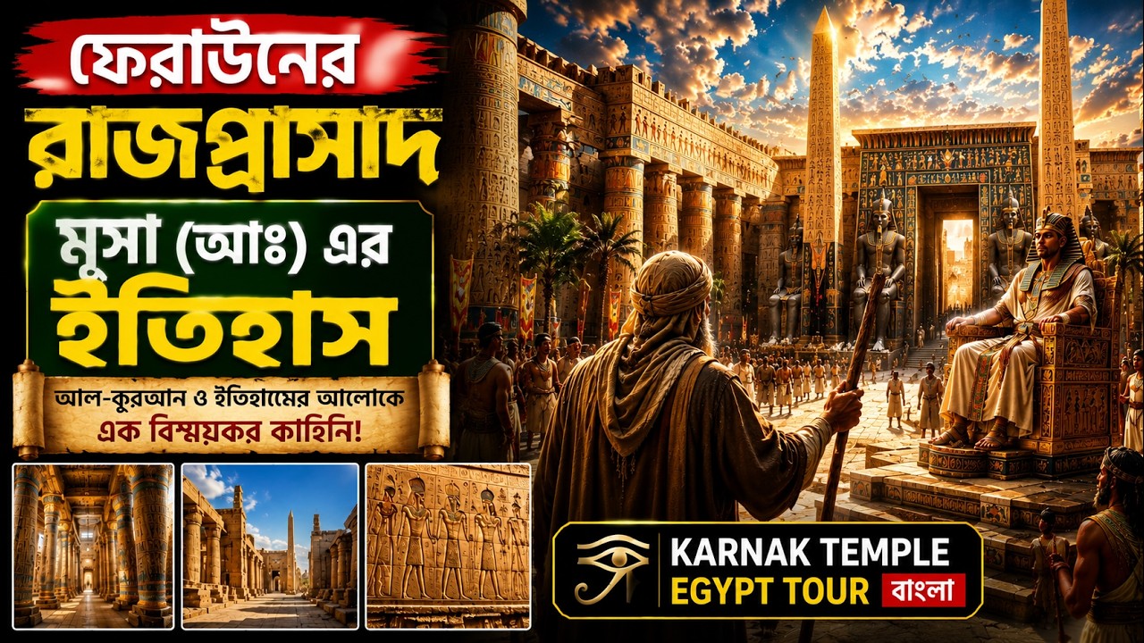 ফেরাউনের রাজপ্রাসাদ, মূসা (আঃ) এর ইতিহাস |  Karnak Temple Egypt Tour Bangla