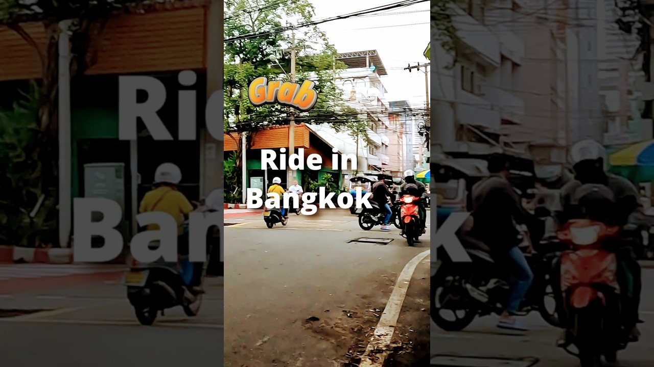 Grab Bike in Bangkok #travel #thailand #grabbike