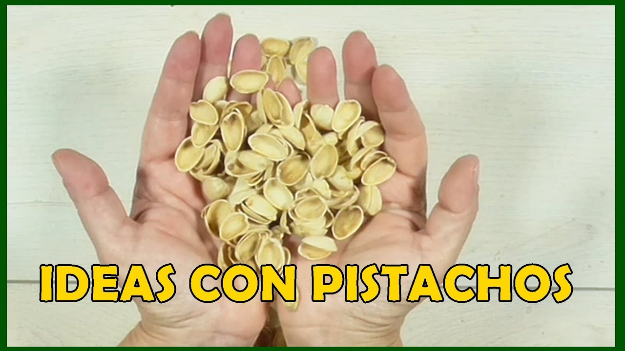 5 IDEAS FÁCILES CON PISTACHOS, COPA DE CRISTAL Y RODAJA DE MADERA