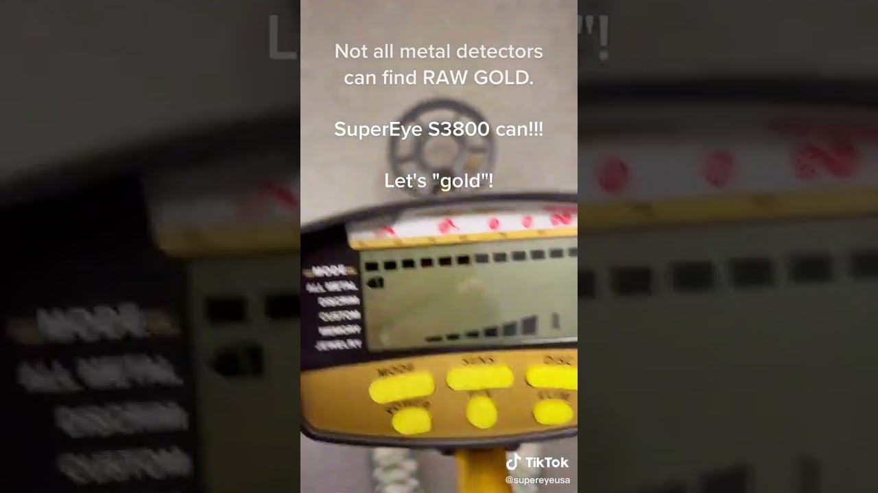SuperEye Gold Detector S3800 Found RAW gold